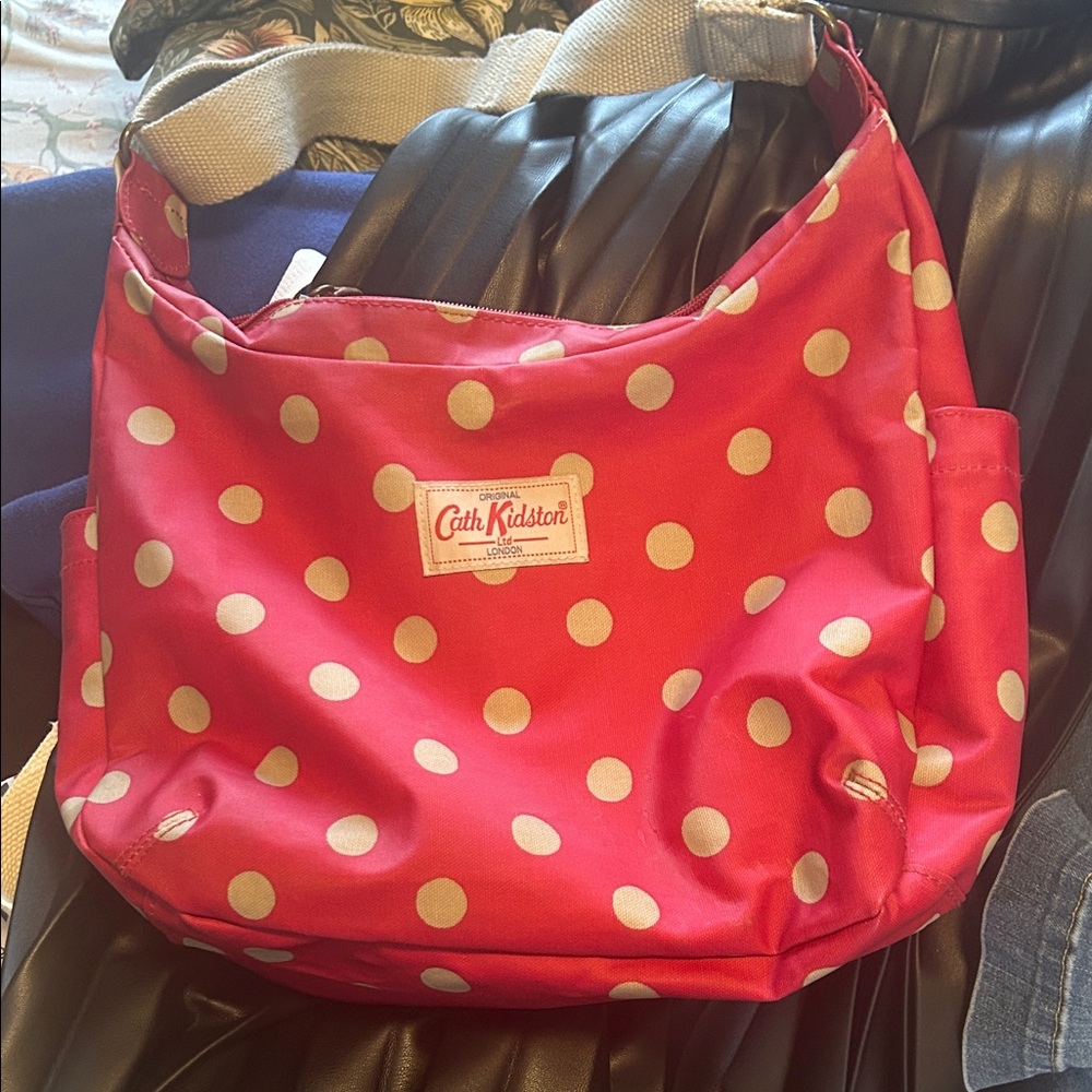 Cath Kidston Red Polka Dot Shoulder Bag